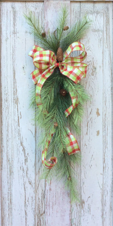 Plaid Christmas Wreath