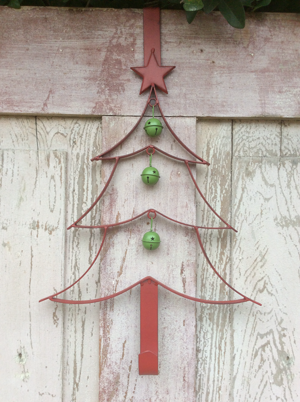 Red Christmas Tree Wreath Hanger