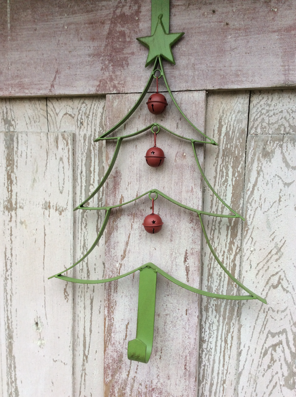 Green Christmas Tree Wreath Hanger