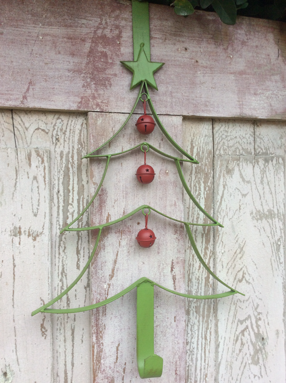 Green Christmas Tree Wreath Hanger