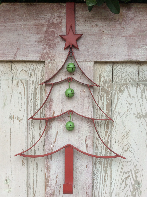 Red Christmas Tree Wreath Hanger