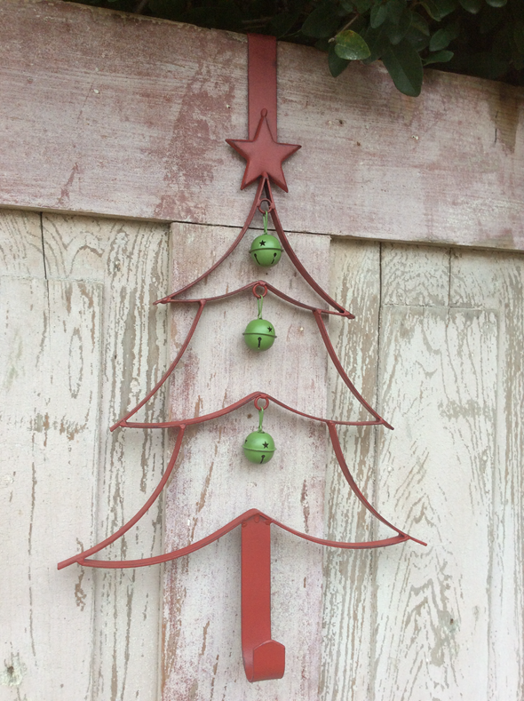 Red Christmas Tree Wreath Hanger