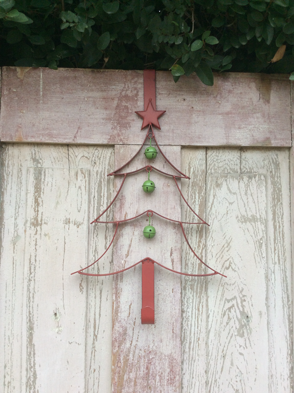 Red Christmas Tree Wreath Hanger