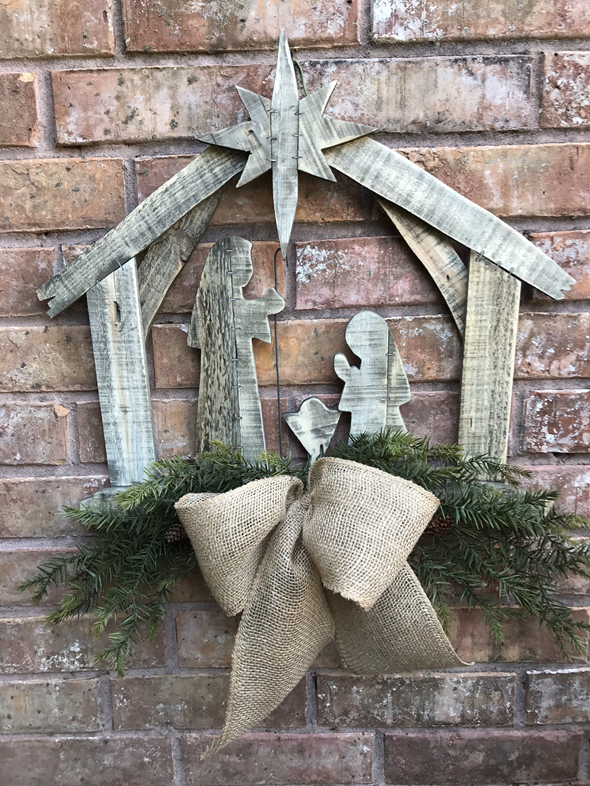 Christmas Nativity Door hanger