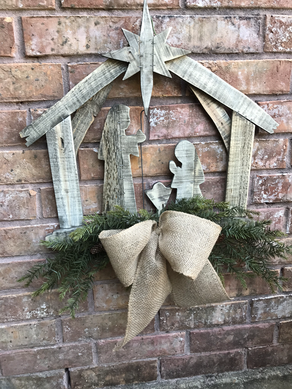 Christmas Nativity Door hanger