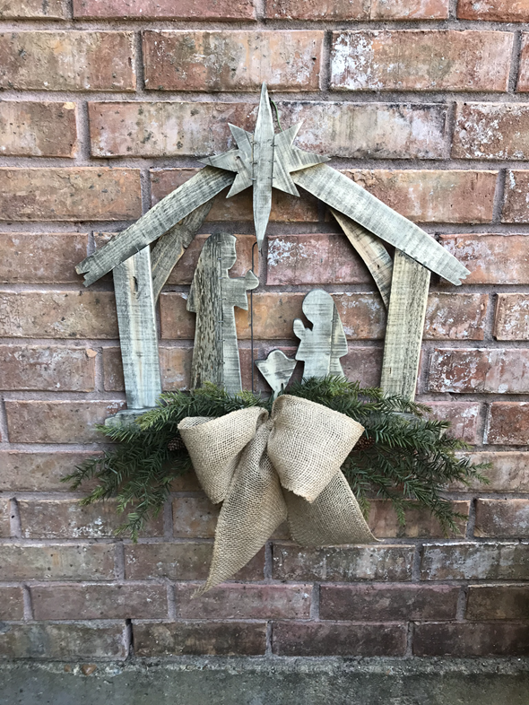 Christmas Nativity Door hanger
