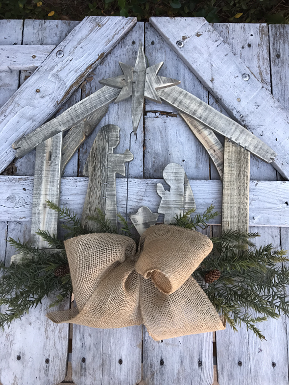Christmas Nativity Door hanger