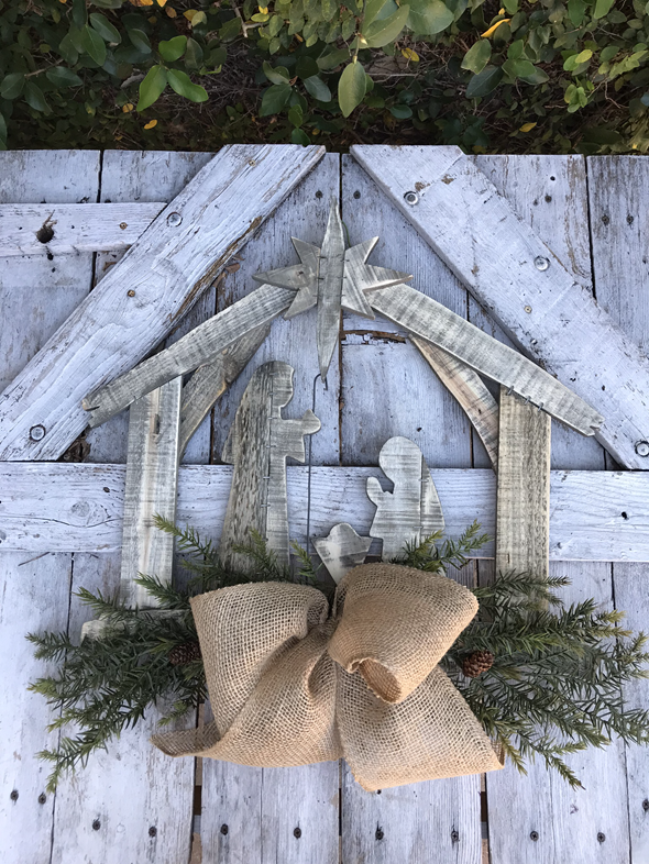 Christmas Nativity Door hanger